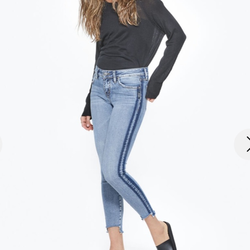 SILVER JEANS Aiko Ankle skinny Demi straight 33